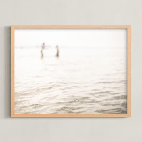 This is a neutral ivory art with standard by Lying on the grass called neutral wave