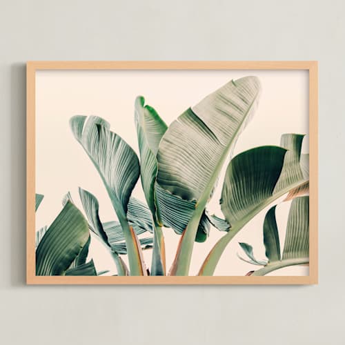 This is a leaf art with standard by ALICIA BOCK called bending to the sun