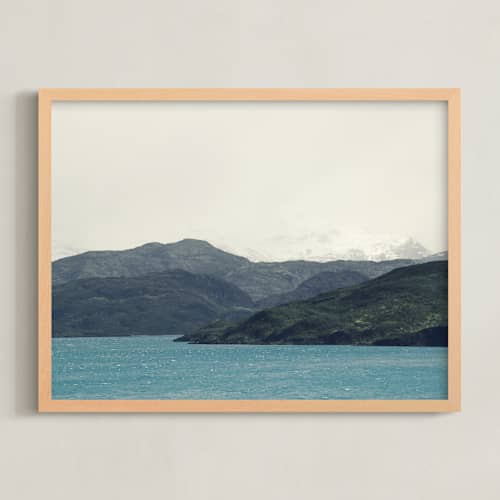 This is a ocean blue art with standard by lulu and isabelle called landscape 2