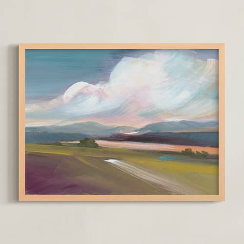 This is a canyon green art with standard by AlisonJerry called fields of canyons