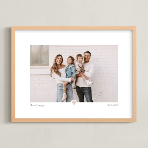 This is a taupe photo art with standard by Laura Hamm called with a heart: landscape framed photo