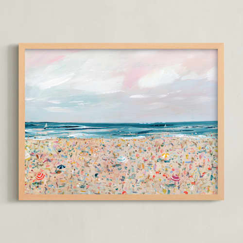 This is a sea kids wall art with standard by Lindsay Megahed called sea you at the beach