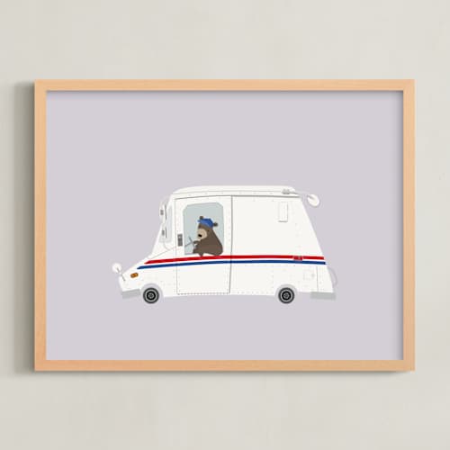 This is a berry kids wall art with standard by Adelyn T. called mail bear