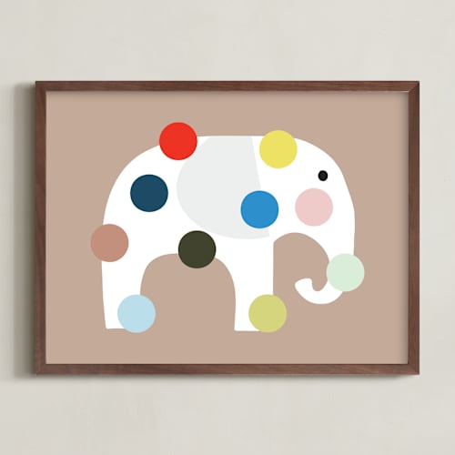 This is a earth nursery wall art with standard by Maja Cunningham called elephadots