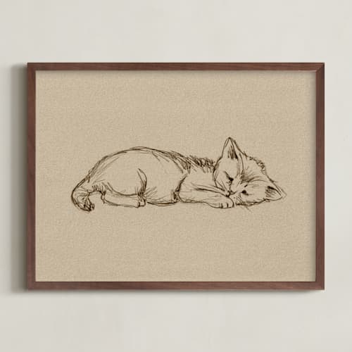 This is a sand nursery wall art with standard by Paola Benenati called sleep companions 1