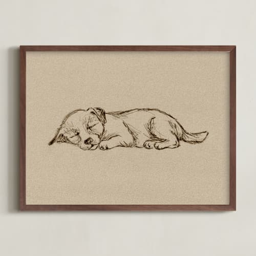 This is a sand nursery wall art with standard by Paola Benenati called sleep companions 2