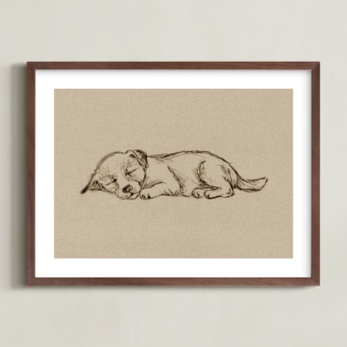 This is a sand nursery wall art with standard by Paola Benenati called sleep companions 2