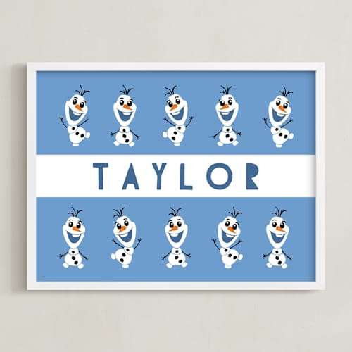 This is a frost disney art with standard by Vivian Yiwing called disney's olaf song