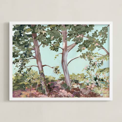 This is a misty mint art with standard by AlisonJerry called river tree stillness