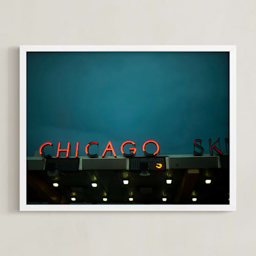 This is a midnight sky art with standard by E Melko called chicago sky