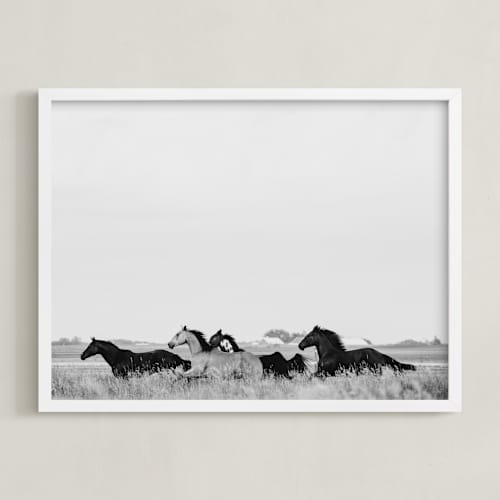 This is a black white art with standard by Amy Carroll called that wild dream