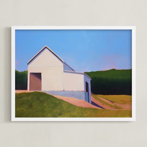 This is a periwinkle sky art with standard by Carol C. Young called easton hill