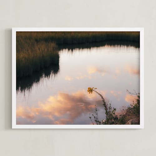 This is a blush art with standard by Em Hale called one flower, one evening
