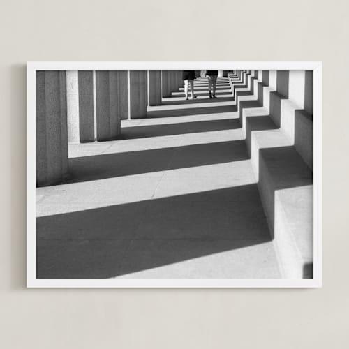 This is a black & white art with standard by Dawn Smith called light and shadows