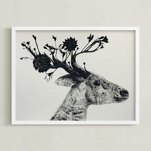 This is a ash art with standard by Holly Hudson called flower stag
