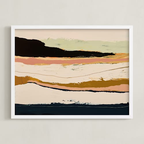 This is a black art with standard by Caryn Owen called bike path