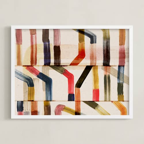 This is a copper art with standard by Sumak Studio called pipes ii