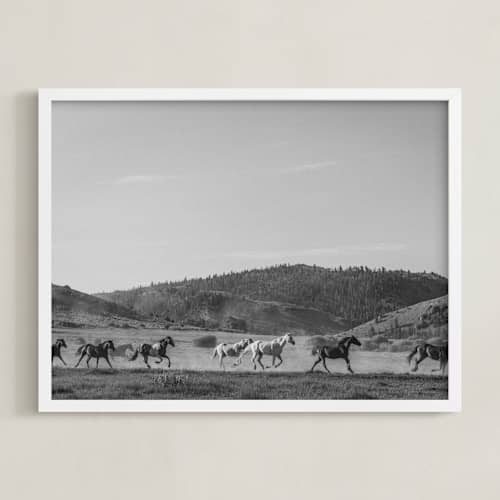 This is a western grey art with standard by Sara Hicks Malone called wild wild west ii