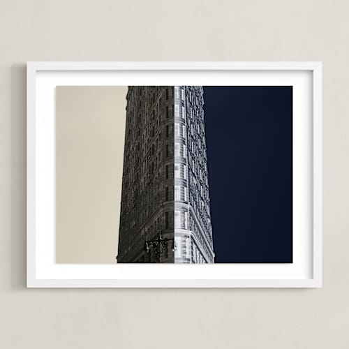 This is a slate art with standard by Jessica C Nugent called negative space: new york flatiron ii