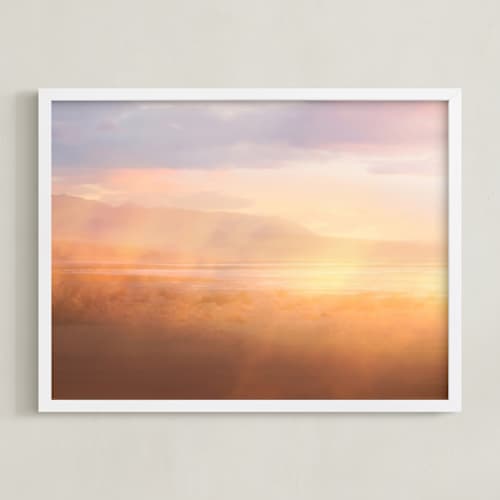 This is a desert glow art with standard by Lisa Sundin called desert dreams
