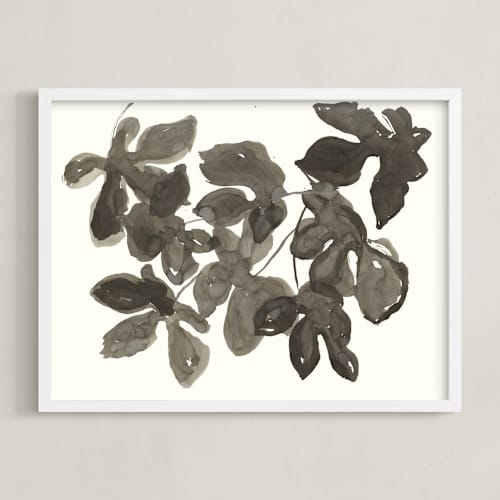 This is a ink wash grey sepia art with standard by Lise Gulassa called light dappled