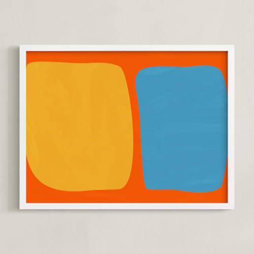 This is a mod orange art with standard by Beth Vassalo called echo in color