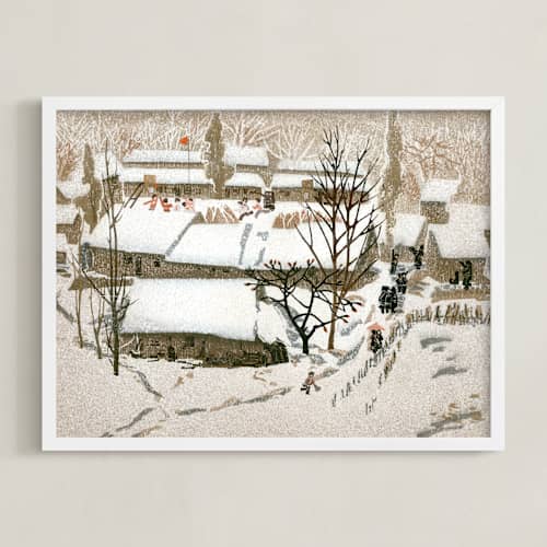 This is a coffee art with standard by Zhihua Tu called morning snow
