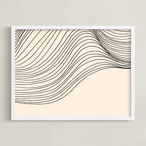 This is a ink art with standard by Jayne Alfieri called riders curl 2