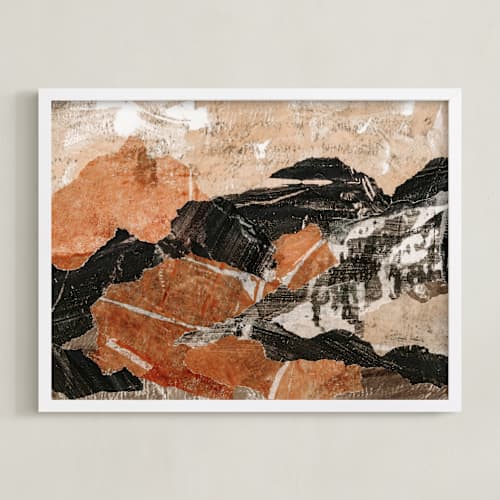 This is a papaya art with standard by Courtney Crane called on the rocks