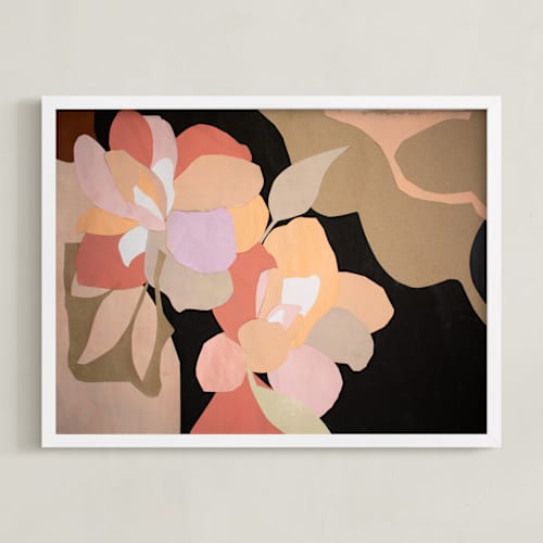 This is a peach paradise art with standard by cyrille gulassa called magic gardens i