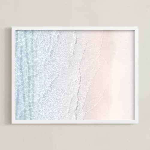 This is a ocean blue art with standard by Tania Medeiros called gradient state of mind