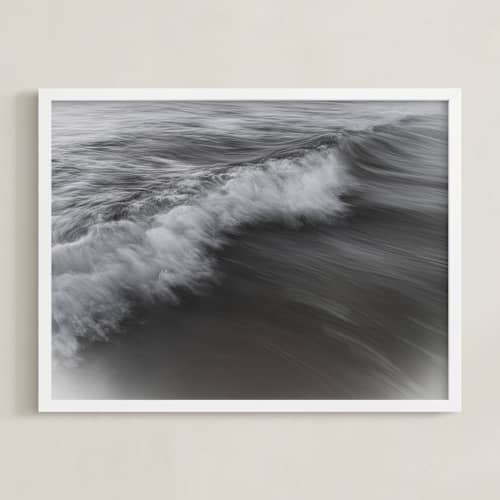 This is a stormy gray art with standard by Tal Paz-Fridman called the uniqueness of waves xlvi