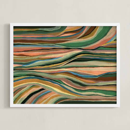 This is a leaves art with standard by Carrie Moradi called land wires