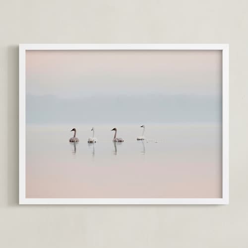 This is a blush pink art with standard by Corrina Reid called sunrise quartet