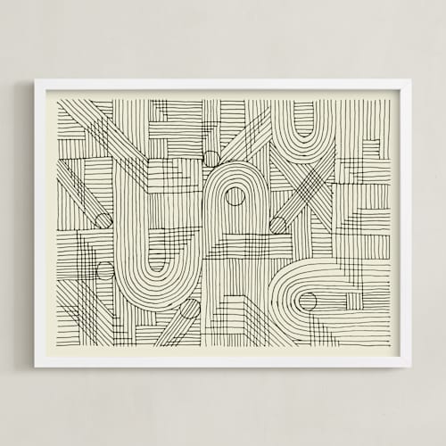 This is a charcoal art with standard by Katie Zimpel called sketchy pattern