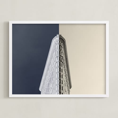 This is a slate art with standard by Jessica C Nugent called negative space: new york flatiron i