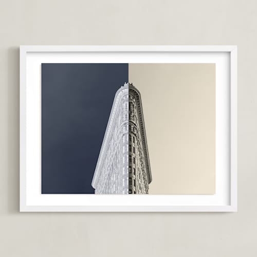 This is a slate art with standard by Jessica C Nugent called negative space: new york flatiron i
