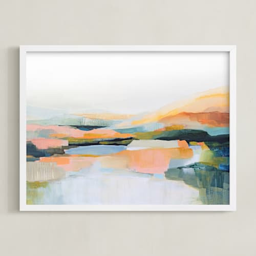This is a peach art with standard by Mya Bessette called terraces