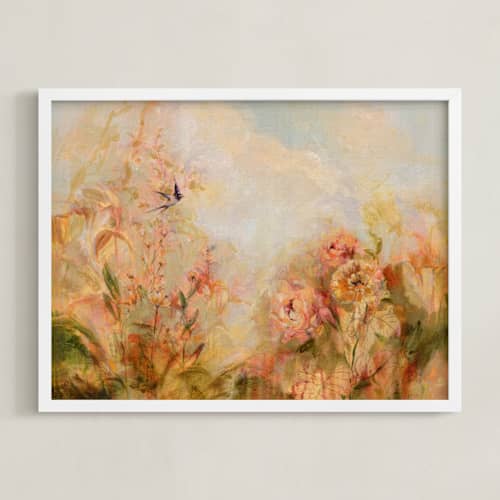 This is a apricot lightfall art with standard by Melissa Fink called morning song