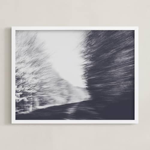 This is a midnight art with standard by Lying on the grass called tree line