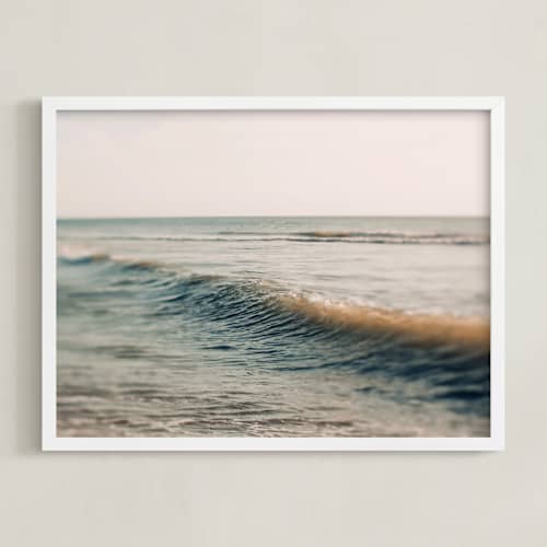 This is a light blue art with standard by ALICIA BOCK called i'll send a postcard