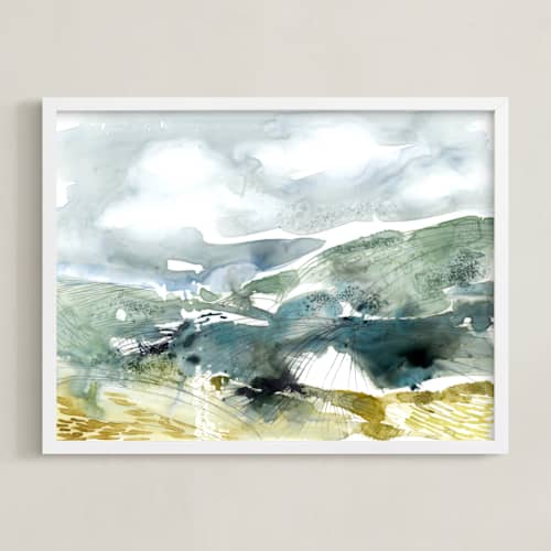 This is a jade art with standard by Kelly Ventura called valley