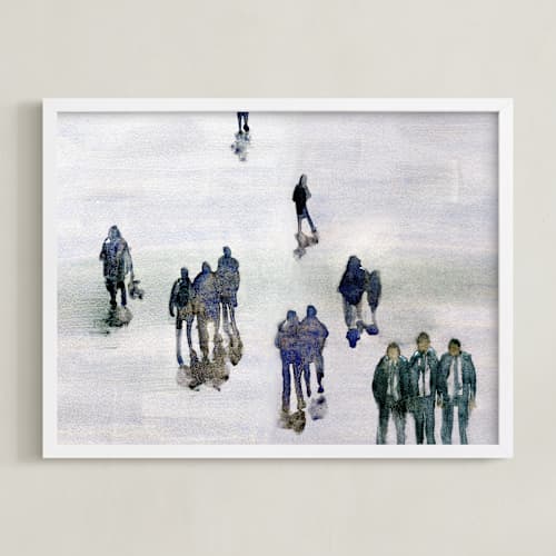 This is a blue petrol art with standard by Lulaloo called in the crowd