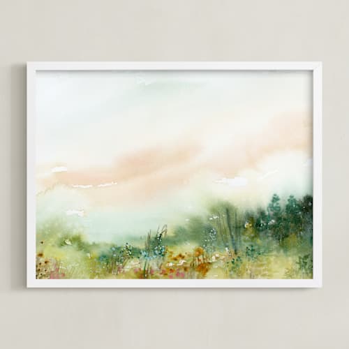 This is a field art with standard by Lindsay Megahed called meadowland