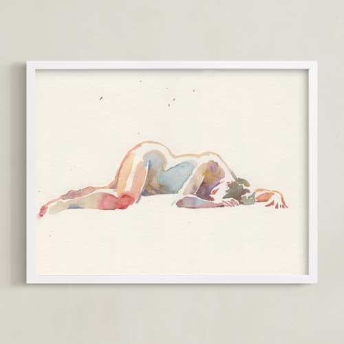 This is a nude pink art with standard by Catilustre called melancolia
