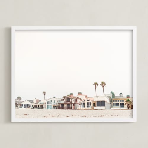 This is a beach art with standard by Kamala Nahas called beach houses