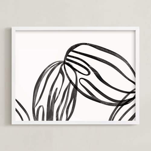 This is a graphite art with standard by Carolyn MacLaren called almond milk