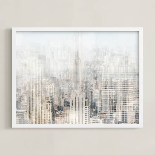 This is a beige art with standard by 1885 Atelier called big apple blur