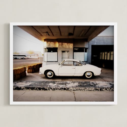 This is a stucco white art with standard by Maja Cunningham called time stood still