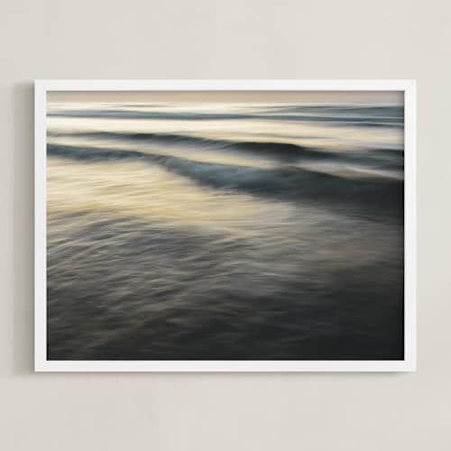 This is a soft sunset art with standard by Tal Paz-Fridman called the uniqueness of waves xxvi